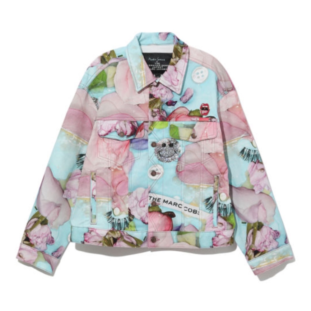 Marc Jacobs x Maisie Cousins Pink Oversized Denim Jacket